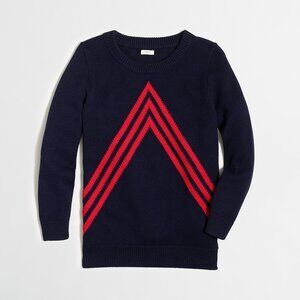 J. Crew Factory Chevron 3/4 sleeve Sweater